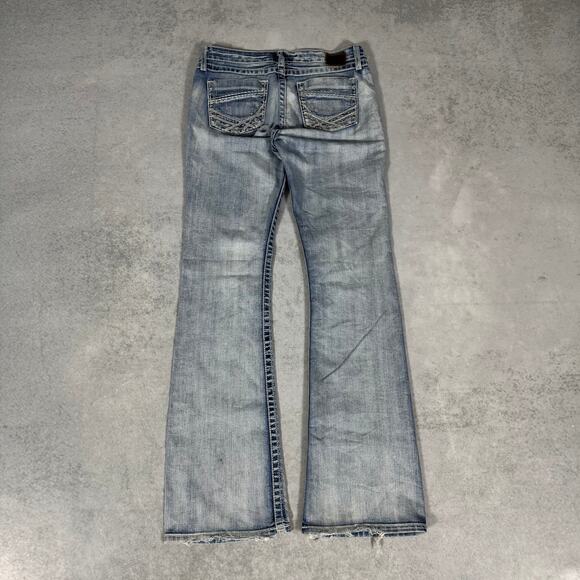 BKE Sabrina Bootcut Jeans Medium Wash Distressed - Size: 32x35 - Picture 5 of 9